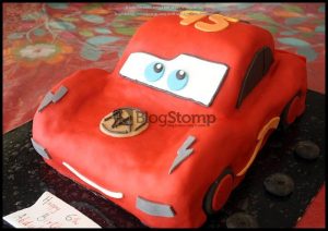 children birthday cake cars theme