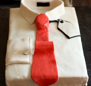 personalized birthday celebration cake polo & tie design