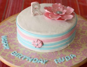 customized birthday cake for ruba