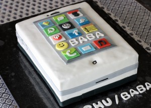 personalized birthday cake social media icons design for baba