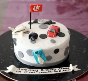 personalized kids birthday cake for azhar