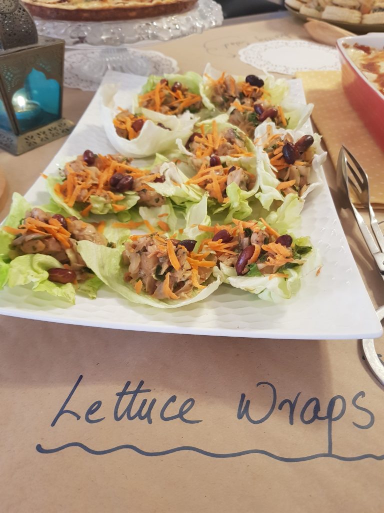 brunch menu ideas - lettuce wraps
