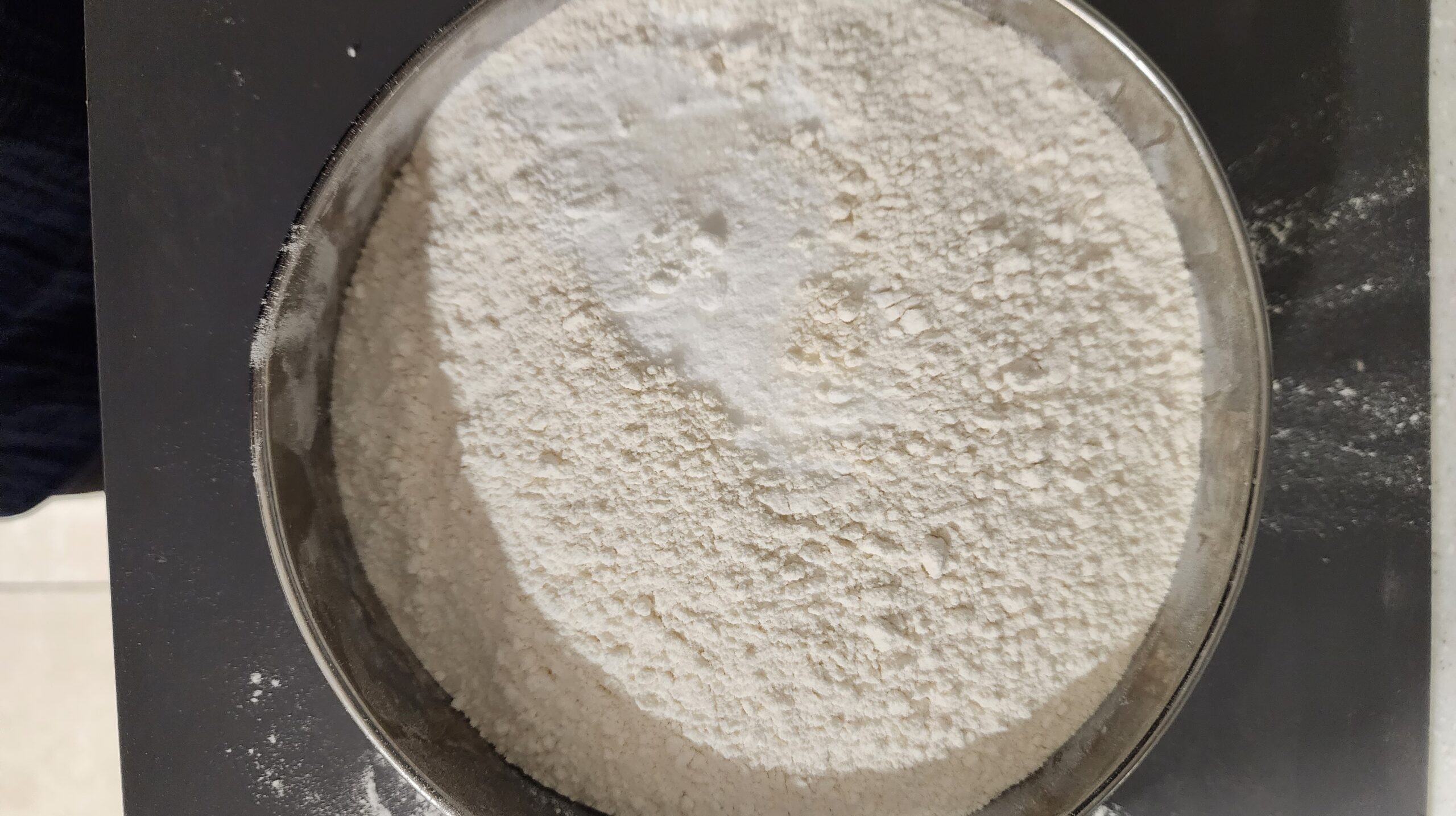 Sifted flour, baking soda, and salt