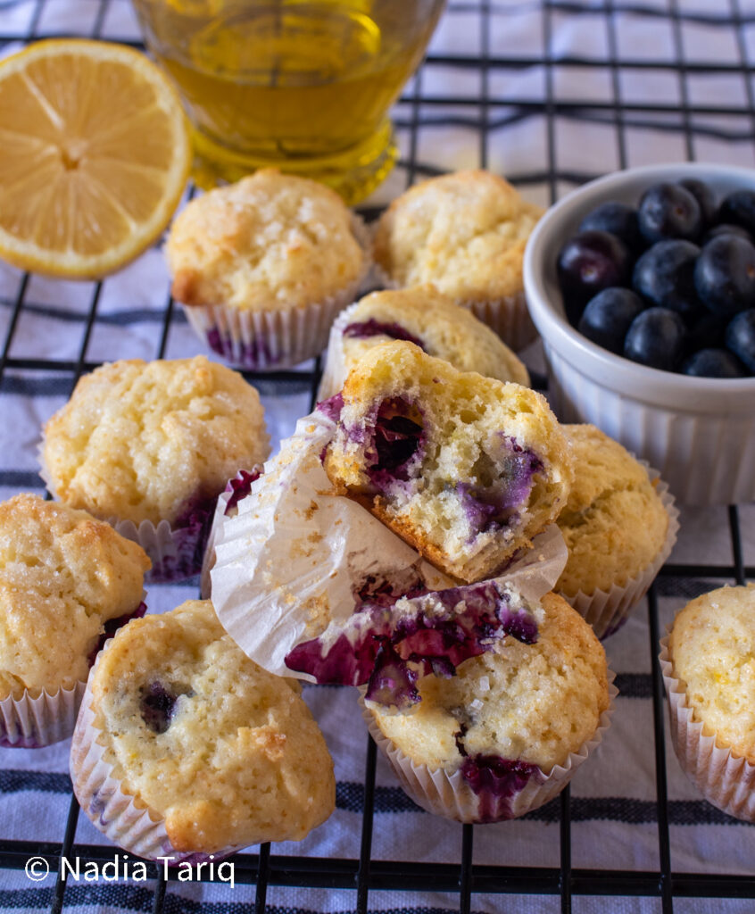 mini blueberry muffins