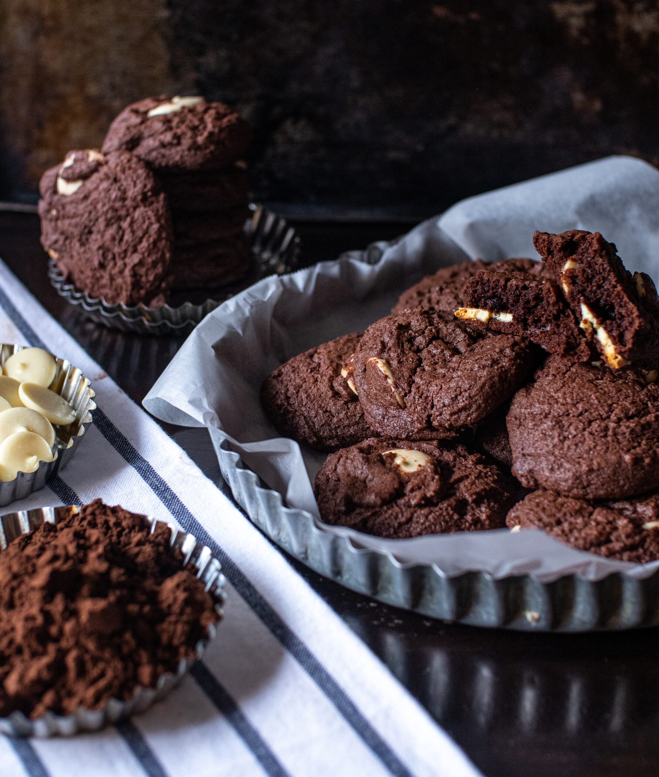 Chocolate Cookies with white chocolate chips - Bake Fresh