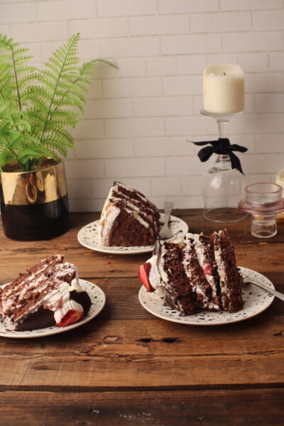 black forest cake slices