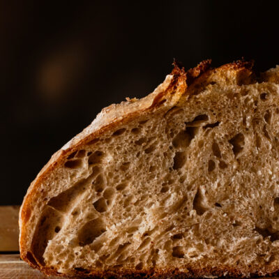 sourdough bread cross section